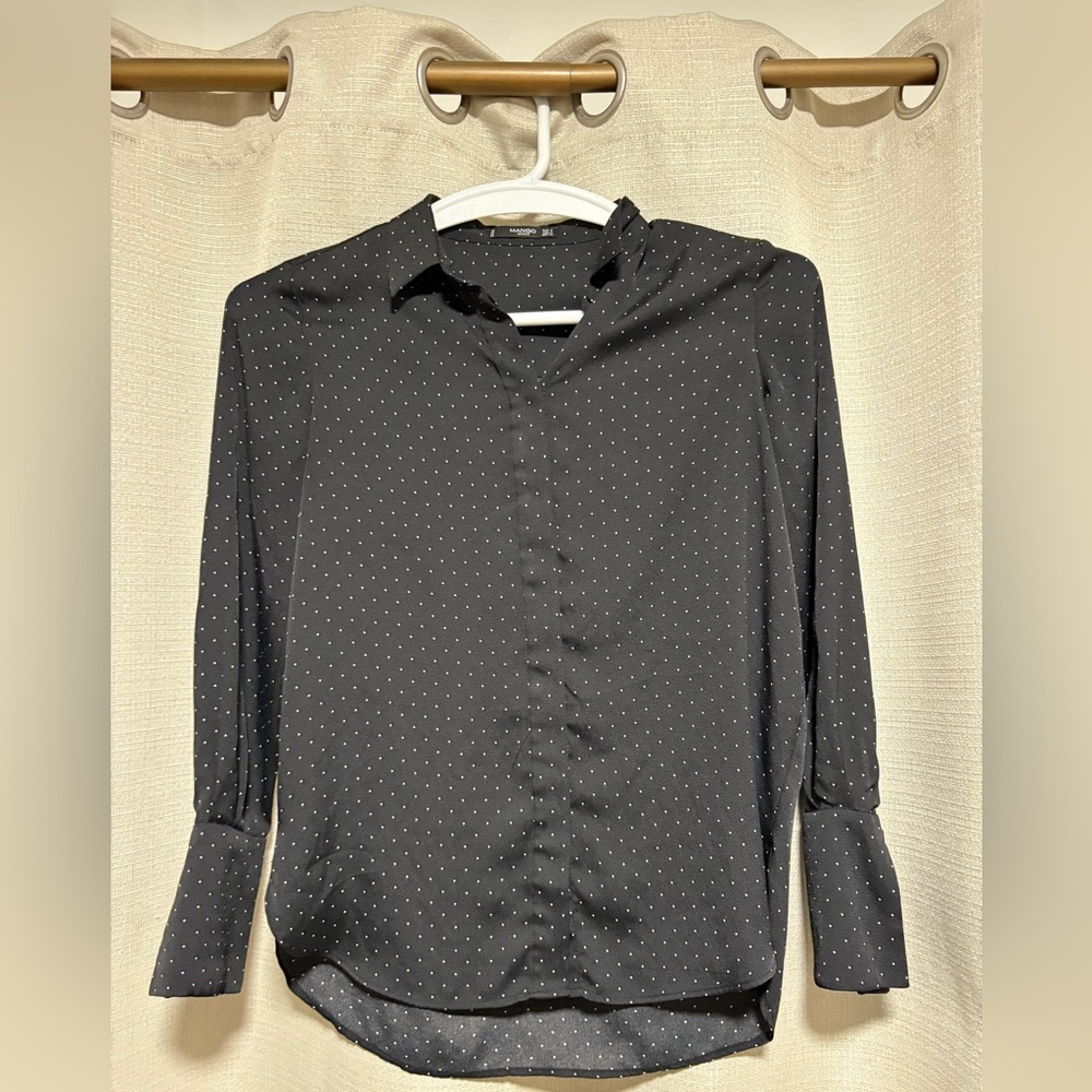 Mango polka dot blouse